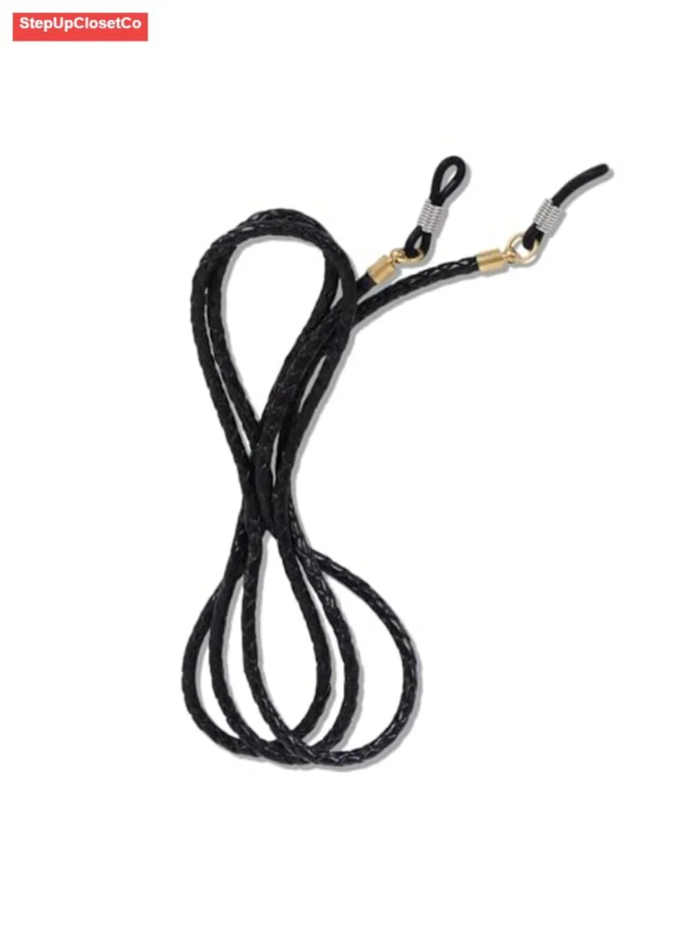 Genuine Leather Glasses Strap with Elastic Loops, Adjustable Eyeglass Chain for